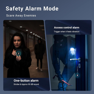 كشاف دفاعي خارجي عالي السطوع للسفر والفنادق والسيارات والدفاع عن النفس، مع إنذارات صوتية وضوئية محمولة للاستخدام الخارجي - Product Image 3