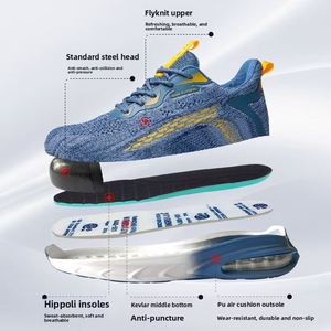 <span class=keywords><strong>Chaussures</strong></span> <span class=keywords><strong>de</strong></span> travail respirantes en acier pour l'hiver, <span class=keywords><strong>chaussures</strong></span> <span class=keywords><strong>de</strong></span> <span class=keywords><strong>sécurité</strong></span> colorées unisexes pour hommes, pour les travaux d'usine et <span class=keywords><strong>de</strong></span> construction - Product Image 5