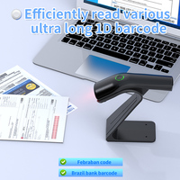 Escáner de Código de Barras Inalámbrico Láser 1D Xincode, Lector de Código de Barras Portátil, Escáner de Código de Barras de Mano con Soporte para Express GT-3501C-B