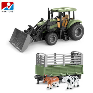 Tracteur de ferme télécommandé 7 canaux 2,4 GHz avec remorque et chargeur pour enfants - Product Image 5
