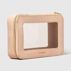 Custom 10inch <b>Clear</b> PVC Makeup <b>Bags</b> Waterproof <b>Toiletry</b> <b>Bags</b> <b>Travel</b> Storage Cosmetic <b>Bag</b> Portable Zipper Pouch With Logo - Product Image 2