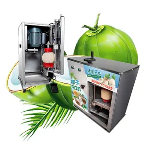 2023 New Automatic Green Young Coconut Opener Thailand Coconut Top Cutting Machine