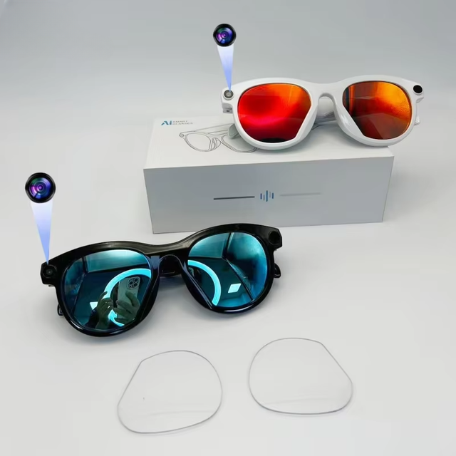 New AI Smart Glasses With Camera 2MP Pixels 290 MAh Battery WiFi Connection Video Photo AI Translation Smart Sunglass Men Women