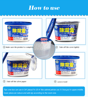 Boîte déshumidificatrice, absorbeur d'humidité, conteneur déshydratant au chlorure de calcium pour placard, armoire, éliminateur d'humidité domestique