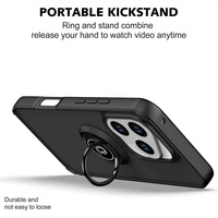 Couverture complète antichoc avec porte-anneau TPU PC étui de téléphone portable transparent pour Samsung S25 S24 S23 S22 S21 S20 Ultra Plus FE