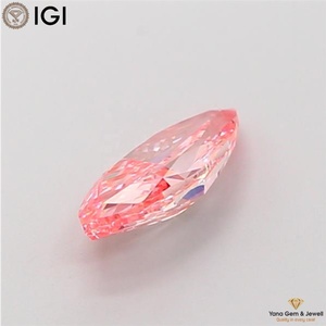 เพชรทรงมาร์คีส์ 1.51 กะรัต สีชมพูสดใส ระดับความสะอาด VVS2 ได้รับการรับรองจาก IGI เพชร CVD ที่เพาะเลี้ยงในห้องปฏิบัติการ เหมาะสำหรับแหวนดีไซน์ทันสมัย - Product Image 4