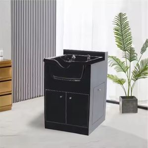 Washing Hair Chairs Beauty Salon Black <b>Cabinet</b> Shampoo Chairs - Product Image 5
