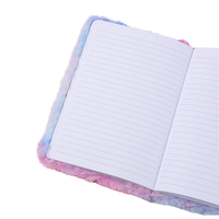 Vente en gros de taille A5 en peluche avec papillons de style imprimé grand livre pour étudiants carnet de notes à couverture en papier cadeau pour filles