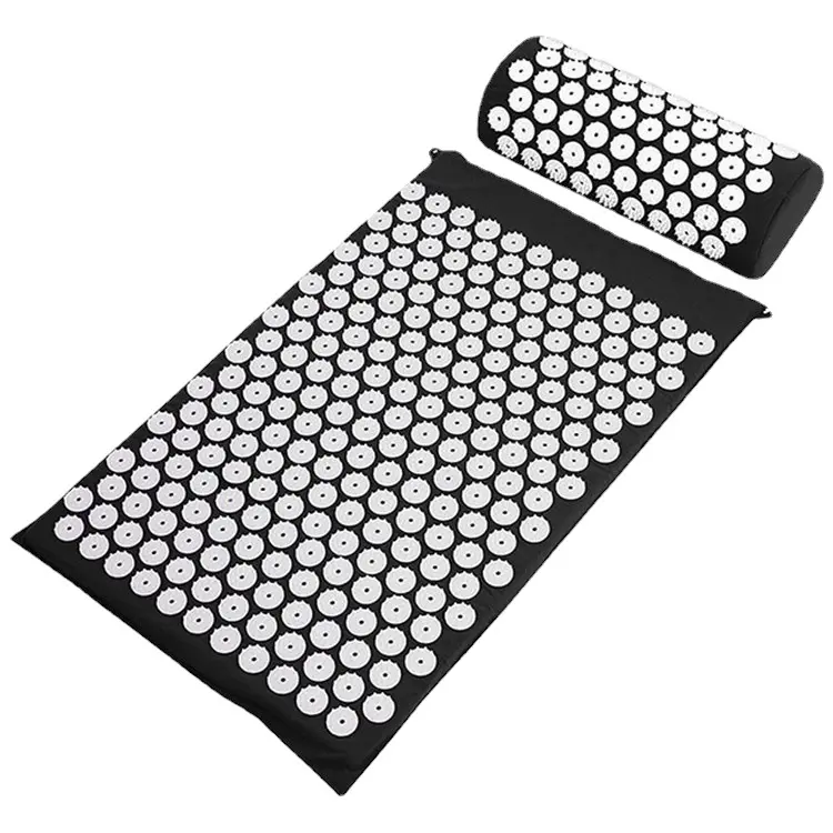 Preço por atacado Eco Friendly Yoga Mat Massagem Acupressure Mat Organic Acupuntura Foot Mat E Pillow Sets Para A Saúde Do Corpo