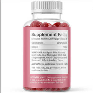 Gummies Beauté Jeunesse Personnalisées au Collagène Éclaircissant pour Adultes à Peau Foncée - Product Image 2