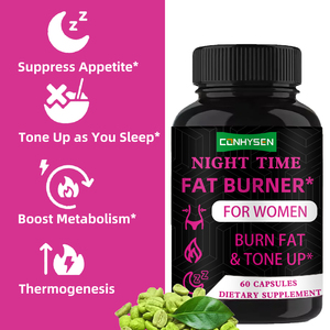 Cápsulas de quemador de grasa OEM Night Time, cápsulas de pérdida de peso, Desintoxicación de salud, limpieza, pérdida de peso, suprime el apetito, aumenta el metabolismo - Product Image 3