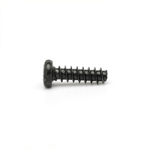 สกรูเกลียวปล่อยหัวกลมสีดำ M2 M2.6 M3 ระดับ 12.9 สำหรับงานก่อสร้างโลหะ - Product Image 1