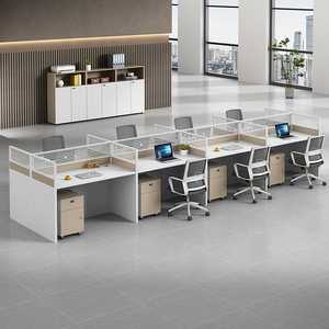 Bureau de travail en bois de luxe, postes de travail, ensemble de bureau et de chaise pour ordinateur, <span class=keywords><strong>design</strong></span> moderne, bureau pour le personnel de bureau - Product Image 5