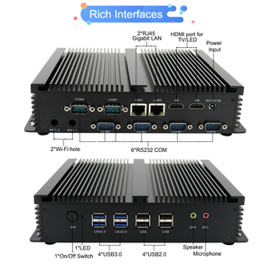 Công Nghiệp Mini PC Win10 Với Dual Core I5 4200U 5200U 2 * Lans 6 * COM USB Micro Máy Tính <span class=keywords><strong>Linux</strong></span> - Product Image 6
