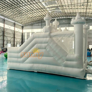 Structure gonflable commerciale combinée toboggan et château rebondissant pour enfants, idéale pour la location événementielle - Product Image 4