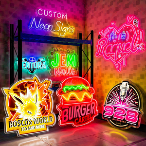 خطابات الاكريليك شعار الأشعة فوق البنفسجية علامة النيون تصميم مخصص أدى ضوء النيون علامة للأعمال التجارية - Product Image 6