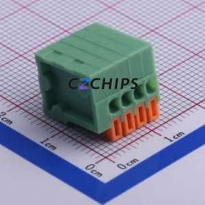 KF141V-2.54-4P Spring Terminal Block Through hole Component (THT),P=2.54mm Connector 2.54mm 4P 4 2A - Product Image 2