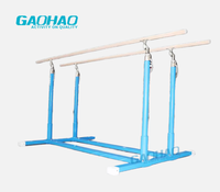 GAOHAO Barre parallèle de gymnastique professionnelle pour les compétitions avec cadre renforcé et rails en fibre de verre plaqués de bois