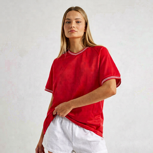 Women Red Fleece Full Sleeve Hooded <b>Top</b> <b>and</b> <b>White</b> Shorts Winter Sporty Breathable Three Piece Set - Product Image 1