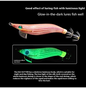 <span class=keywords><strong>Esche</strong></span> YAMASHITA EGI SUTTE R 2.2# Jigbait in ABS Esca Artificiale Morbida per Pesca in Mare dalla Barca Totanara Fluorescente EGI per <span class=keywords><strong>Seppie</strong></span> e Gamberi da Fiume - Product Image 4