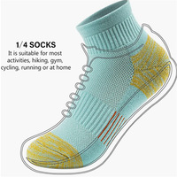 OEM Chaussettes de sport promotionnelles en coton de haute qualité, longueur cheville, mode, chaussettes de course rembourrées en éponge, logo personnalisé