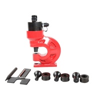 Offre Spéciale Mini 30 tonnes CH-60 jeu de perforateurs de barre omnibus hydraulique pour plaque d'aluminium en cuivre de 10mm avec 4 matrices