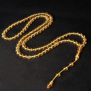 Chaîne musulmane <span class=keywords><strong>YS300</strong></span>, Tasbeeh islamique, perles de prière en ambre Kehribar, chapelet rond de 99 perles, pierre de lynx d'Arabie Saoudite, Tasbin, Tasbih, Misbaha - Product Image 1