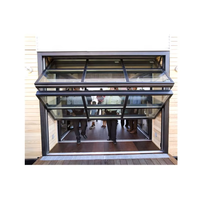 Luxseal Fenêtres en aluminium insonorisées à rupture thermique Fenêtres commerciales en verre à deux volets Fenêtre pliante en accordéon pour la maison
