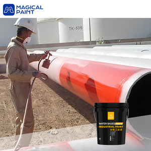 Revêtement liquide acrylique industriel <span class=keywords><strong>Dore</strong></span> blanc 18 kg, monocomposant, séchage rapide 20-15 min, anticorrosion, respectueux de l'environnement - Product Image 6