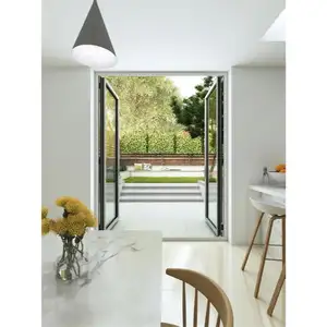 Durable Aluminium Door Balcony Use To Garden Aluminium Frame Glass Casement Door For House