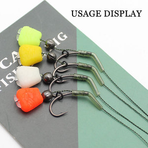 Appât <span class=keywords><strong>Pop</strong></span>-<span class=keywords><strong>Up</strong></span> en plastique pour la pêche, leurre pour attraper des poissons comme les carpes, avec enfoncement lent, matériel pour pêcher, 10 pièces - Product Image 3