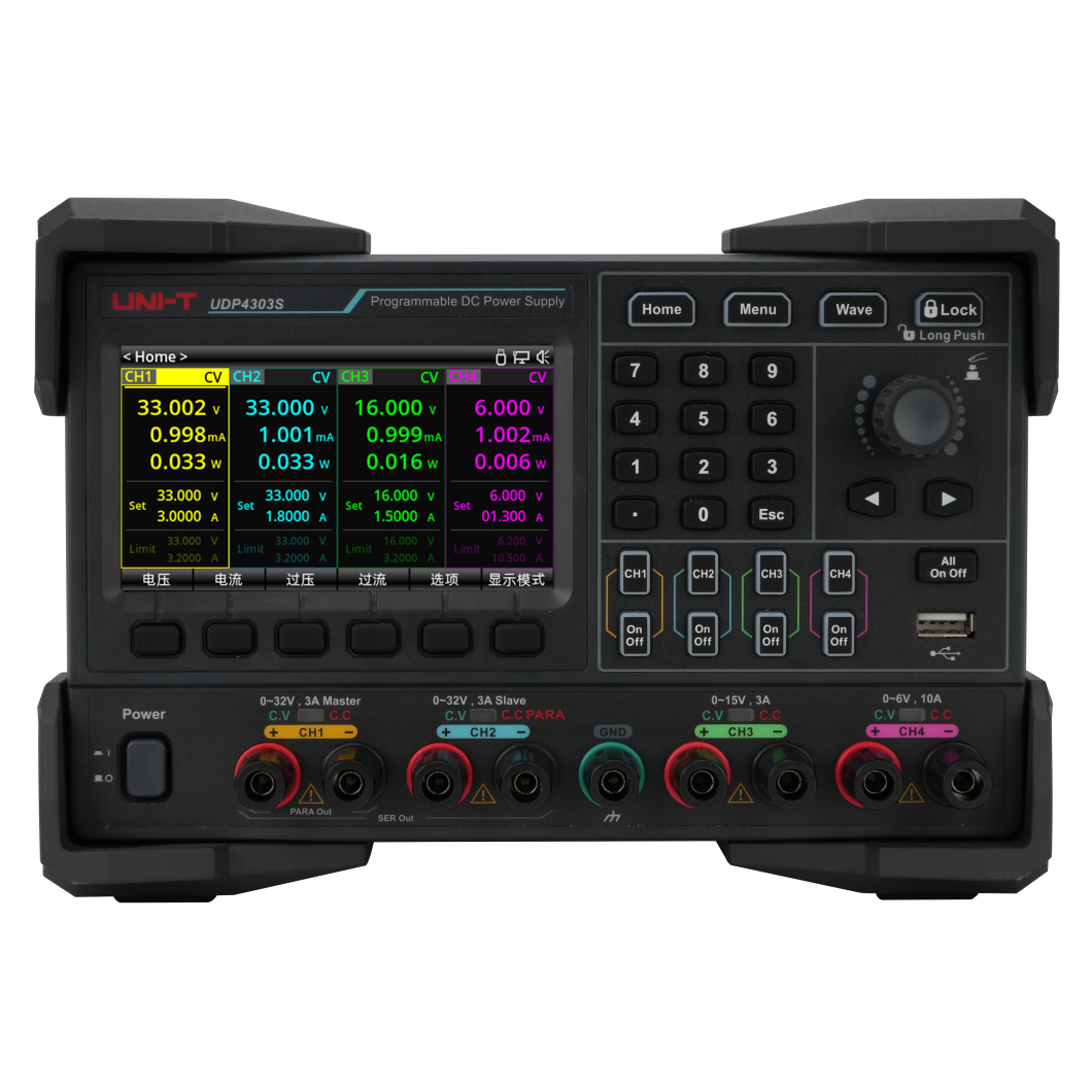 UNI-T UDP4303S プログラマブルリニアDC電源 4チャンネル 波形表示 32V 3A 15V 6V 10A 297W  ベンチ電圧レギュレータ| Alibaba.com