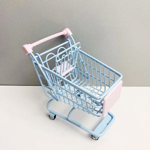 Panier de rangement rectangulaire en métal pour bureau, mini-chariot au design écologique, multifonctionnel, style INS - Product Image 3