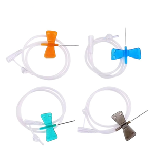 Aparato de Transfusión de Sangre Desechable con Aguja Mariposa, Set de Infusión para Vena del Cuero Cabelludo en Varios Tamaños 22g 23g 24g 25g, Cuidado Veterinario - Product Image 1