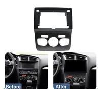 Cadre d'Autoradio Android pour Citroën C4 C4L DS4 2 B7 2010-2018 10 Pouces Façade Stéréo 2DIN Faisceau 16 Broches Canbus