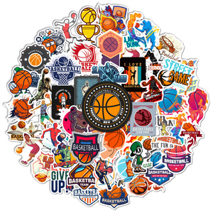 50 Hojas de Pegatinas de Baloncesto con Diseño de Graffiti, Estilo Americano, Nuevas Pegatinas Deportivas de la NBA con Estrellas del Baloncesto - Product Image 2