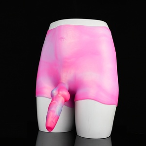 FAAK New Products Silicone Solid <b>Dildo</b> Panties Wearable Sex Toy <b>Dildo</b> Underwear Gay Panties With Penis <b>Dildo</b> for Women Sex Toys - Product Image 1