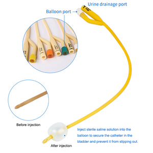 สายสวนปัสสาวะแบบฟอลลีย์ชนิดลาเท็กซ์ ใช้แล้วทิ้ง ปลอดเชื้อ ได้รับการรับรองมาตรฐาน CE สายสวนปัสสาวะแบบฟอลลีย์ชนิดลาเท็กซ์ <span class=keywords><strong>2</strong></span> ทาง ปลอดเชื้อ - Product Image 4