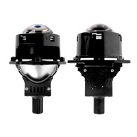 SÉRIE À DOUBLE OBJECTIF # Ampoule de phare LED pour voiture 2 34W 8000LM, Plug & Play, lentille 3'', H4 / H7 / H11, boucle adaptative pour SUV/camion