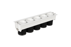 Luminaria Lineal COB Ajustable de 5W, Moderna, Empotrada, LED, Multicabezal, para Oficina, IP40, CRI97, Regulable, con Rejilla - Product Image 6