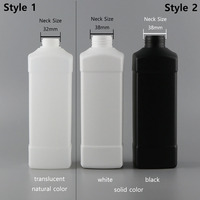 Bouteille de savon liquide pour vaisselle en HDPE mat de 33,8 fl oz (1000 ml) avec pompe