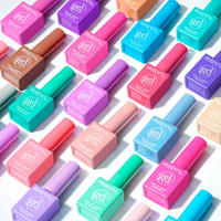 Ensemble de vernis à ongles en gel UV 60 couleurs, gel fonctionnel avec scellant trempé et scellant givré pour studio de nail art et usage professionnel