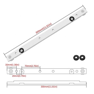 Aluminum Mitre <strong>T</strong>-<strong>Bar</strong> Woodworking <strong>T</strong>-Tracks <strong>T</strong>-Slot <strong>T</strong>-Slider Nut Sliding Table Saw Miter Gauge Fixing Rod Workbench DIY <strong>Tools</strong> OEM - Product Image 5