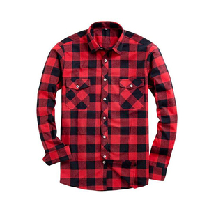 Le più recenti <span class=keywords><strong>camicie</strong></span> Casual di flanella a maniche lunghe con bottoni da uomo alla moda - Product Image 1