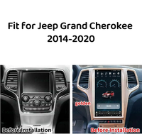 Navegador Android de 13.6 Pulgadas Estilo Tesla para Jeep Grand Cherokee 2014-2020 Radio de Coche Multimedia Autoestéreo con CarPlay Inalámbrico y 4G