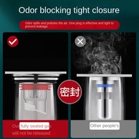 Siphon de sol universel anti-odeur et anti-insectes au design moderne, filtre de vidange pour salle de bain et toilettes