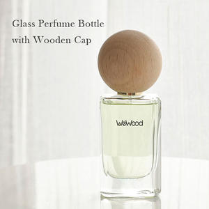 Vietnam personnalisé écologique sans déversement en forme de boule ronde couvercles de couverture de parfum en bois carré couronne bouchon cosmétiques à la main bouchons de bouteille - Product Image 2