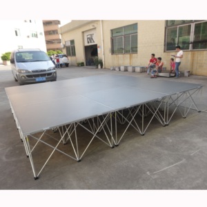 Escenario portátil modular de aluminio de 1x1m para eventos - Product Image 1