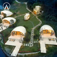 Meilleures tentes de glamping pour entreprises, tente hôtelière blanche en forme de coquille 5x8m, structure en acier, utilisation quatre saisons, isolation, événements automobiles