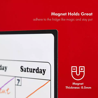 Calendario Magnético para Refrigerador con Forma Personalizada, Moderno y Ecológico, Bloc de Notas, Imán de PVC Plástico Resistente, Reutilizable, Duradero e Impermeable